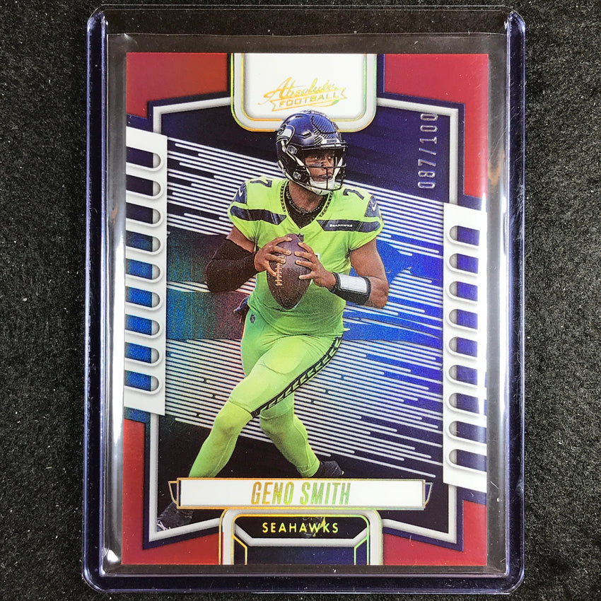 2023 Absolute Football GENO SMITH Base Red Spectrum 87/100