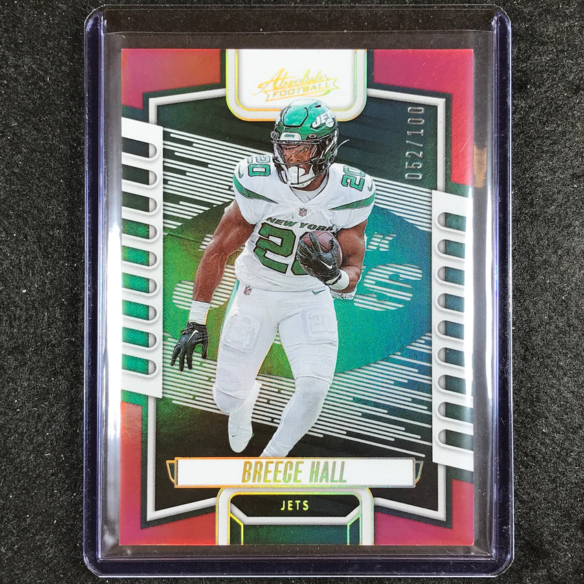 2023 Absolute Football Breece Hall Base Red Spectrum 52/100