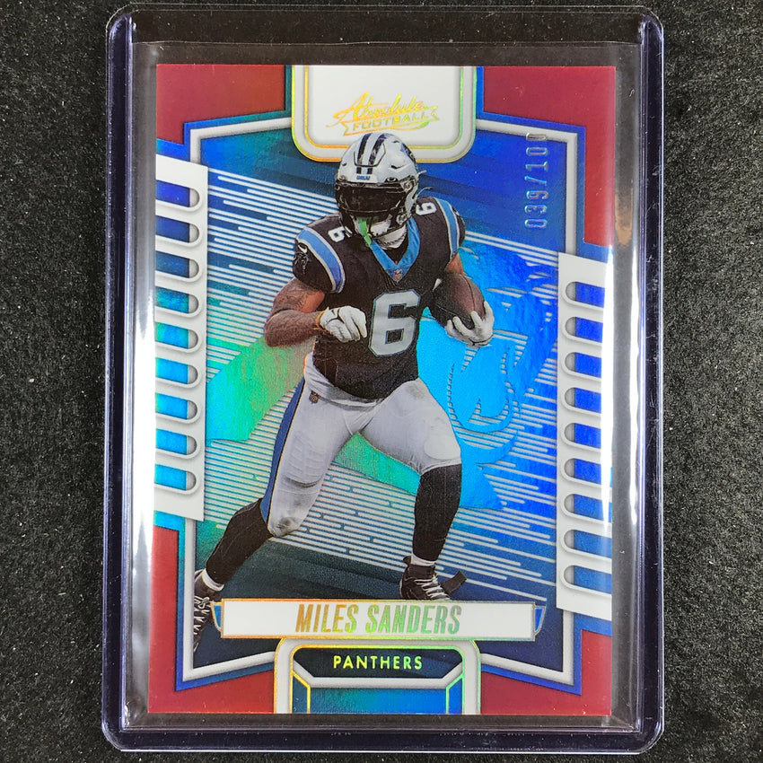 2023 Absolute Football Miles Sanders Base Red Spectrum 39/100