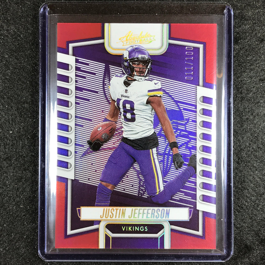 2023 Absolute Football JUSTIN JEFFERSON Base Red Spectrum 11/100