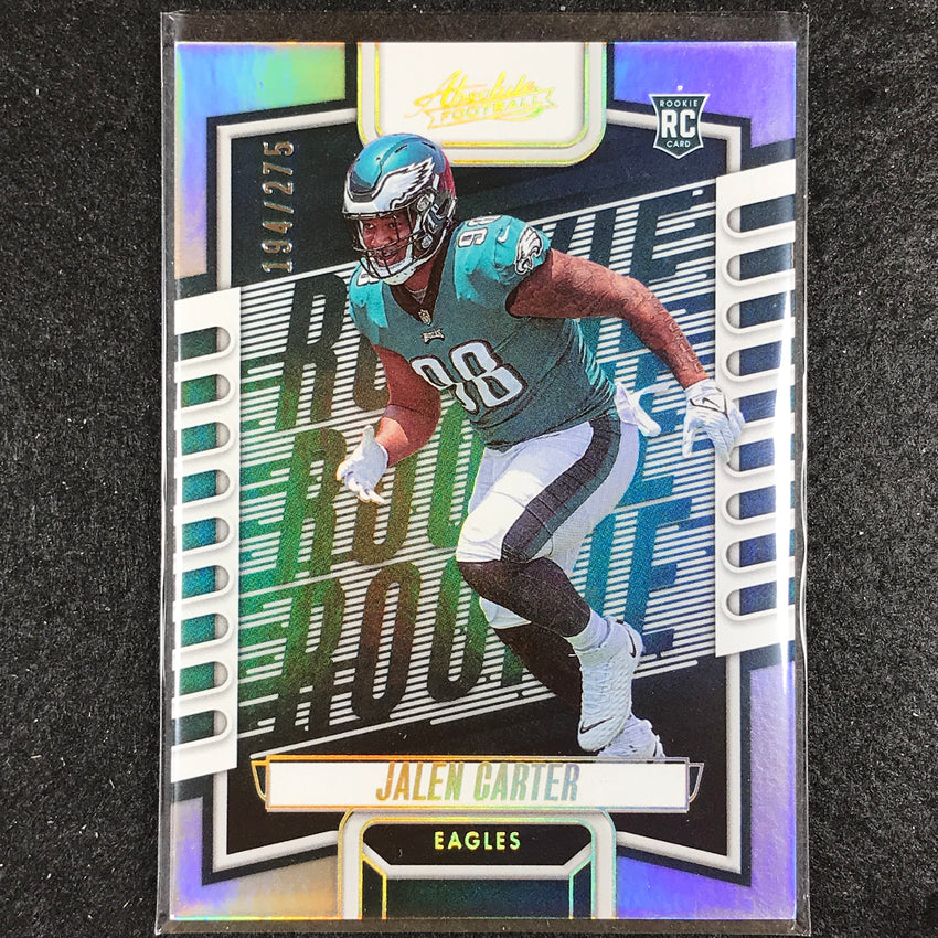 2023 Absolute Football Jalen Carter Rookie Base Silver 194/275