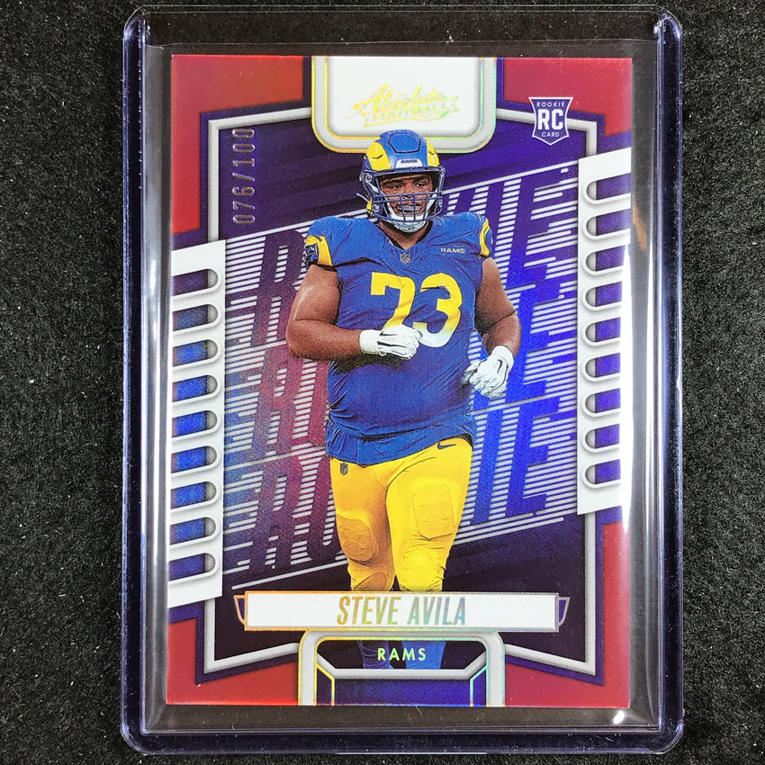 2023 Absolute Football Steve Avila Rookie Base Red Spectrum 76/100