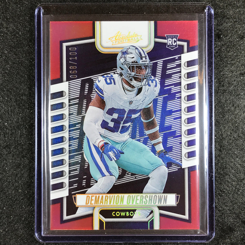2023 Absolute Football Demarvion Overshown Rookie Base Red Spectrum 68/100