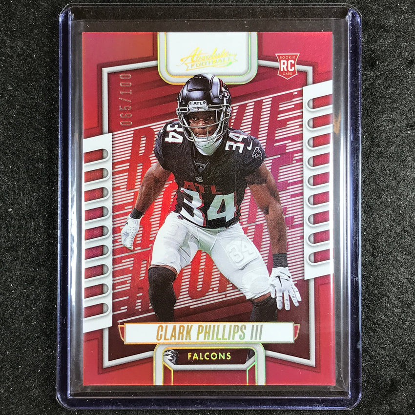 2023 Absolute Football Clark Phillips Iii Rookie Base Red Spectrum 65/100