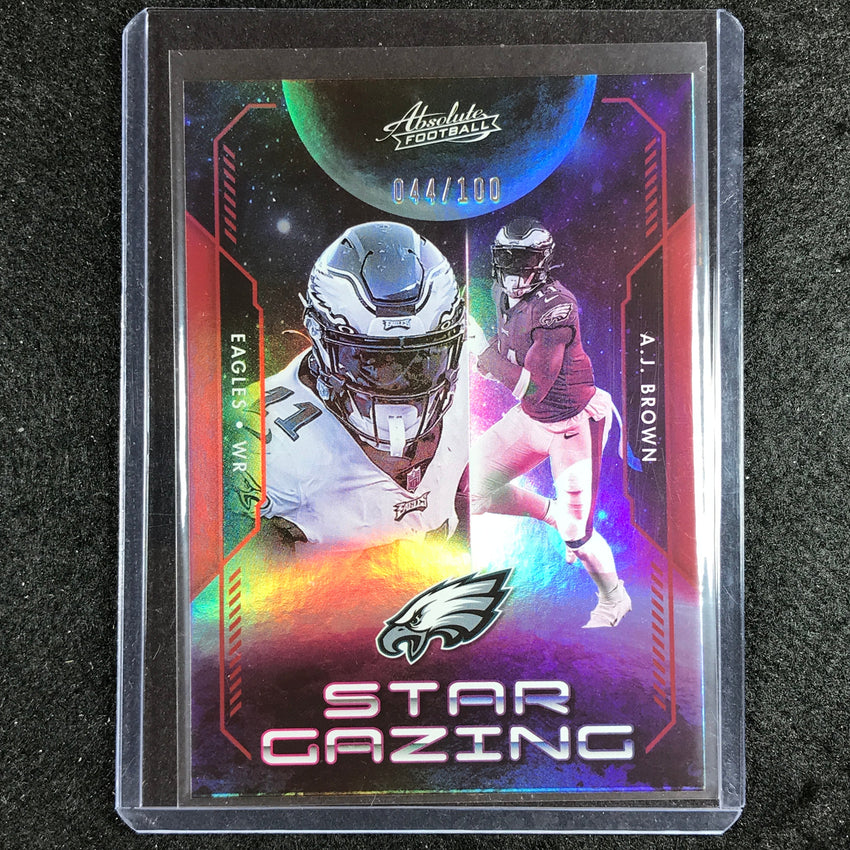 2023 Absolute Football A.j. Brown Star Gazing Red Spectrum 44/100