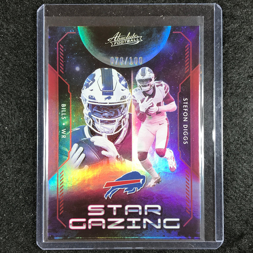 2023 Absolute Football Stefon Diggs Star Gazing Red Spectrum 70/100