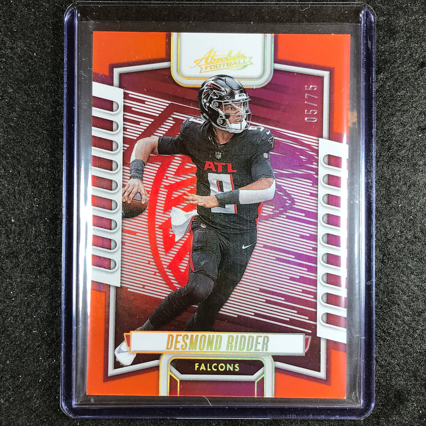 2023 Absolute Football Desmond Ridder Base Orange Spectrum 5/75