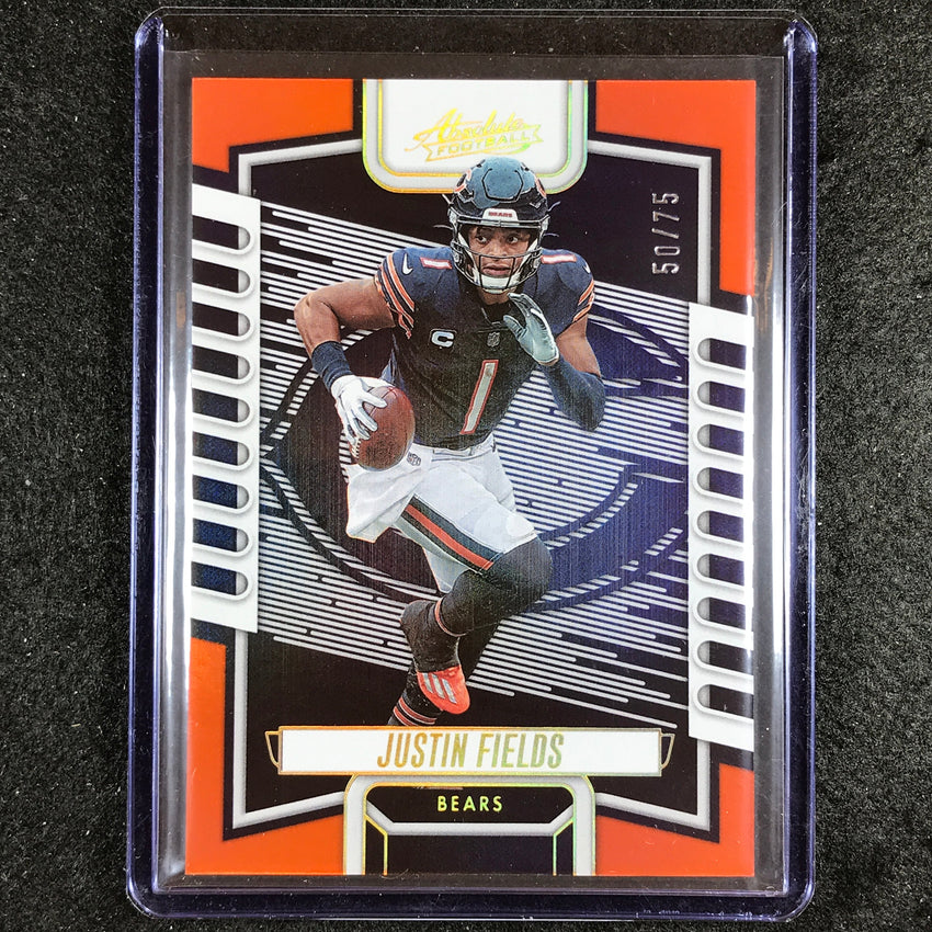2023 Absolute Football Justin Fields Base Orange Spectrum 50/75