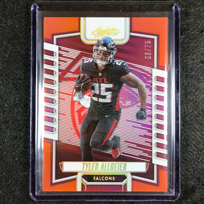 2023 Absolute Football Tyler Allgeier Base Orange Spectrum 6/75