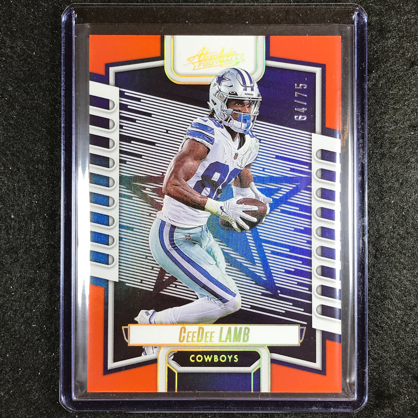 2023 Absolute Football Ceedee Lamb Base Orange Spectrum 64/75