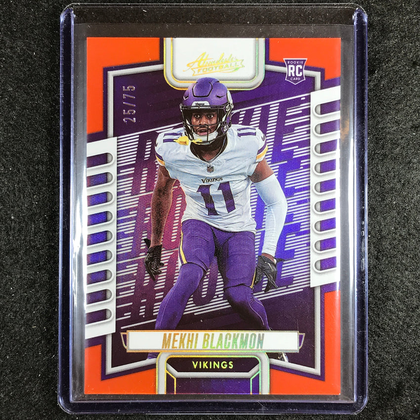 2023 Absolute Football Mekhi Blackmon Rookie Base Orange Spectrum 25/75