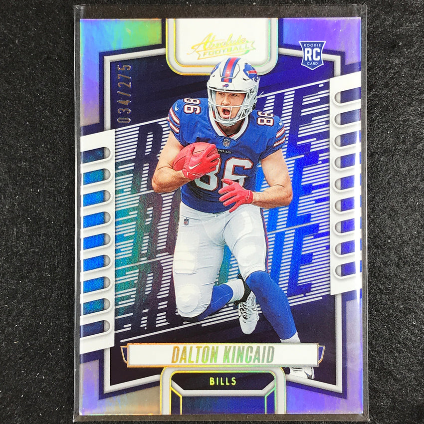 2023 Absolute Football Dalton Kincaid Rookie Base Silver 34/275