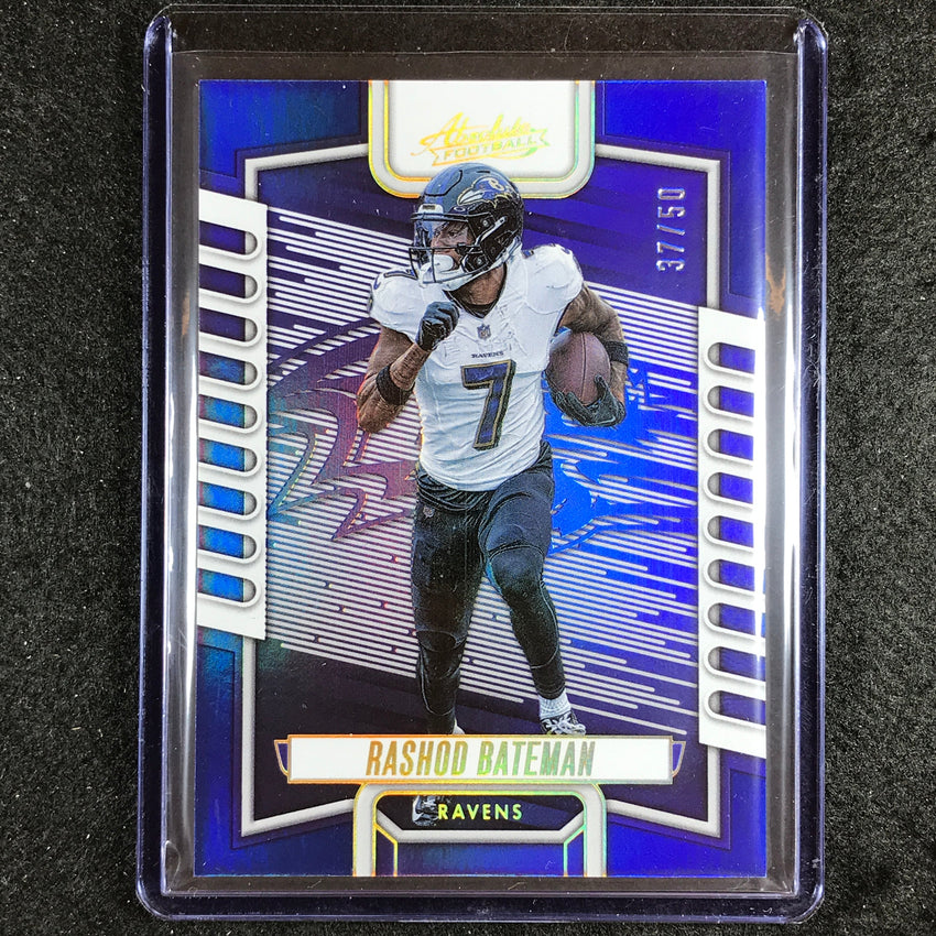 2023 Absolute Football RASHOD BATEMAN Base Blue Spectrum 37/50
