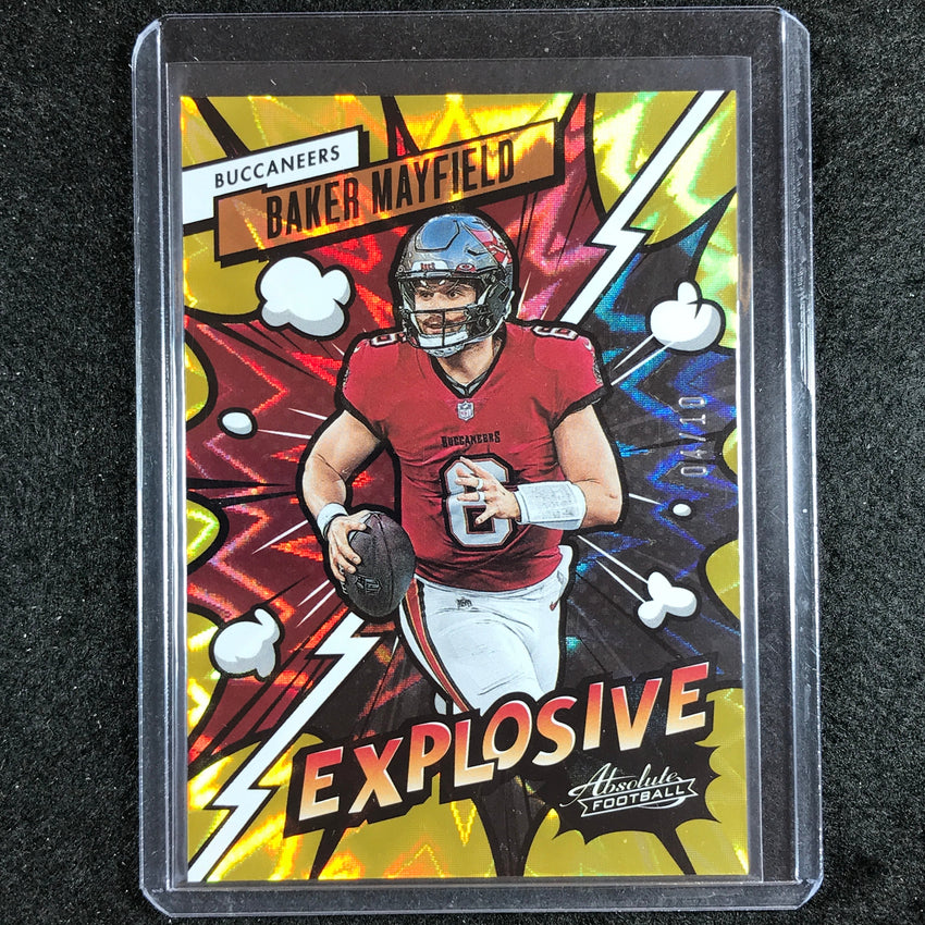2023 Absolute Football Baker Mayfield Explosive Gold 4/10