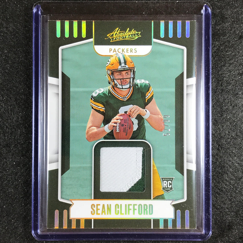 2023 Absolute Football Sean Clifford Absolute Rookie Materials Patch Gold 52/99