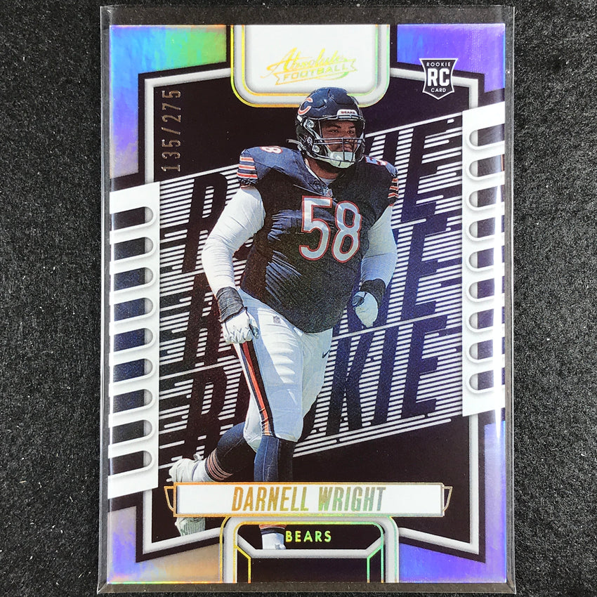 2023 Absolute Football Darnell Wright Rookie Base Silver 135/275
