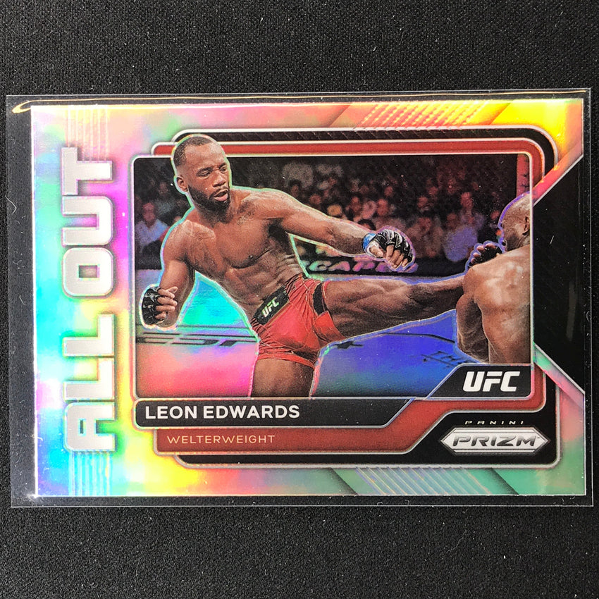 2023 Prizm LEON EDWARDS All Out Silver Prizm #22