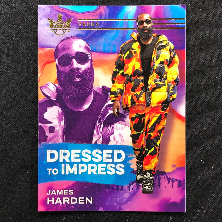 2022-23 Court Kings James Harden Dressed To Impress Base No 2