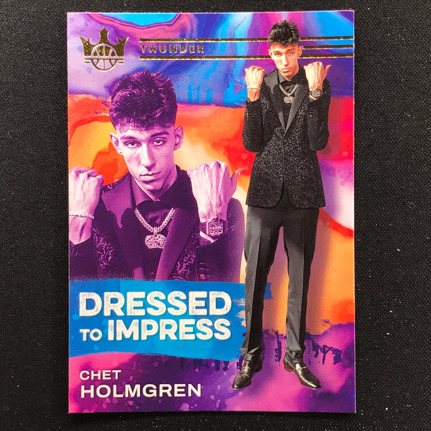 2022-23 Court Kings Chet Holmgren Dressed To Impress Rookie Base No 10