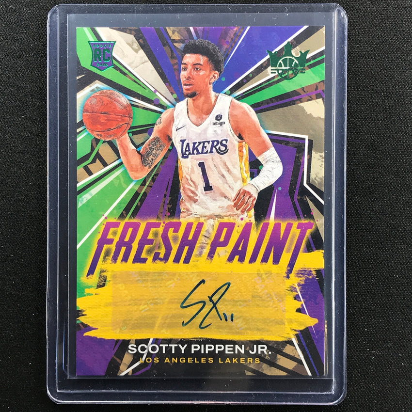 2022-23 Court Kings Scotty Pippen Jr. Fresh Paint Rookie Auto Jade Ssp No Spj