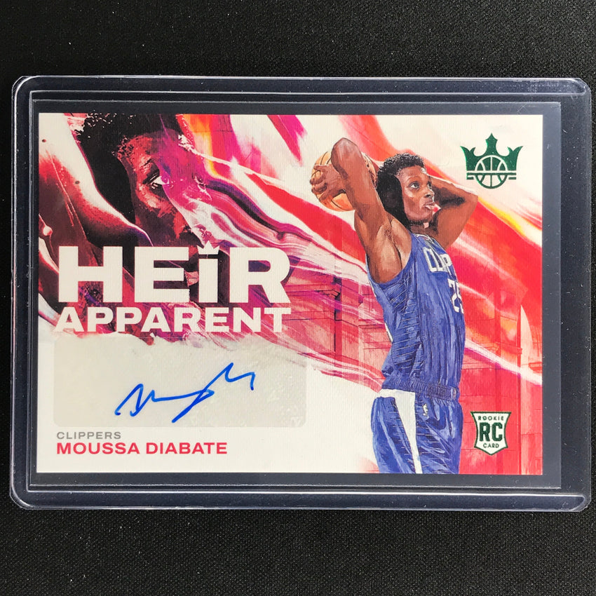2022-23 Court Kings MOUSSA DIABATE Heir Apparent Rookie Auto Jade SSP #MLL