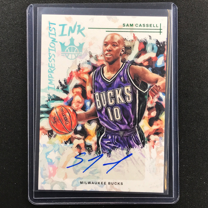 2022-23 Court Kings SAM CASSELL Impressionist Ink Auto Jade SSP #SMB