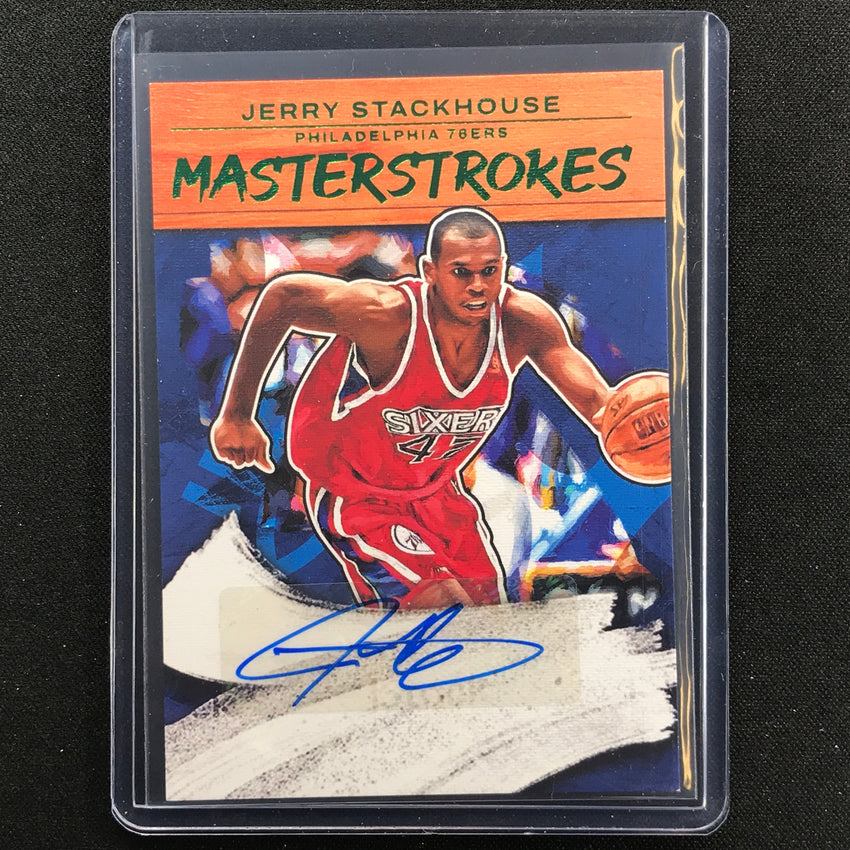 2022-23 Court Kings Jerry Stackhouse Masterstrokes Auto Jade Ssp No Jsp
