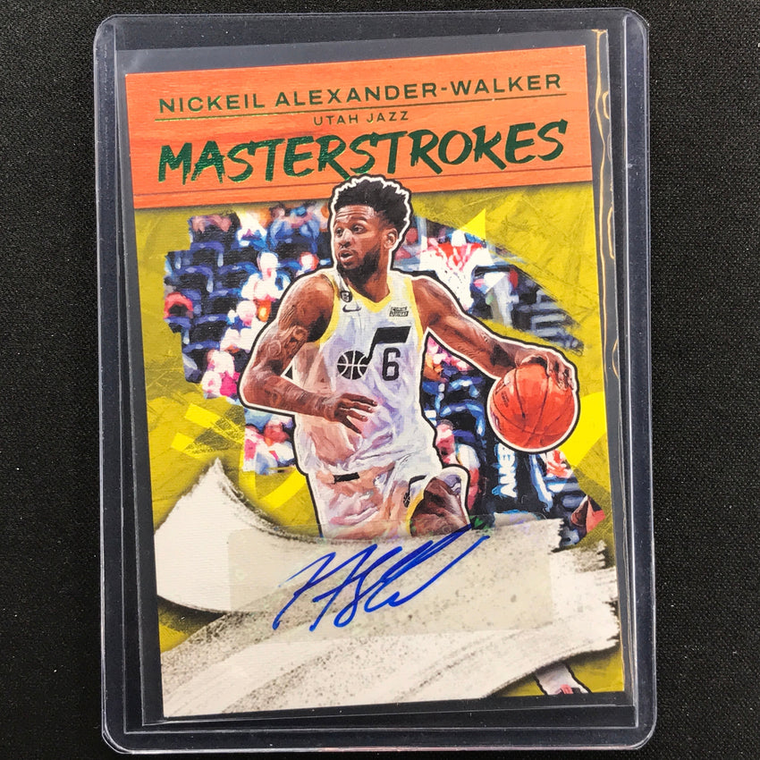 2022-23 Court Kings NICKEIL ALEXANDER-WALKER Masterstrokes Auto Jade SSP #NAW