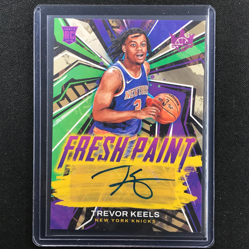 2022-23 Court Kings Trevor Keels Fresh Paint Rookie Auto Pink 7/8
