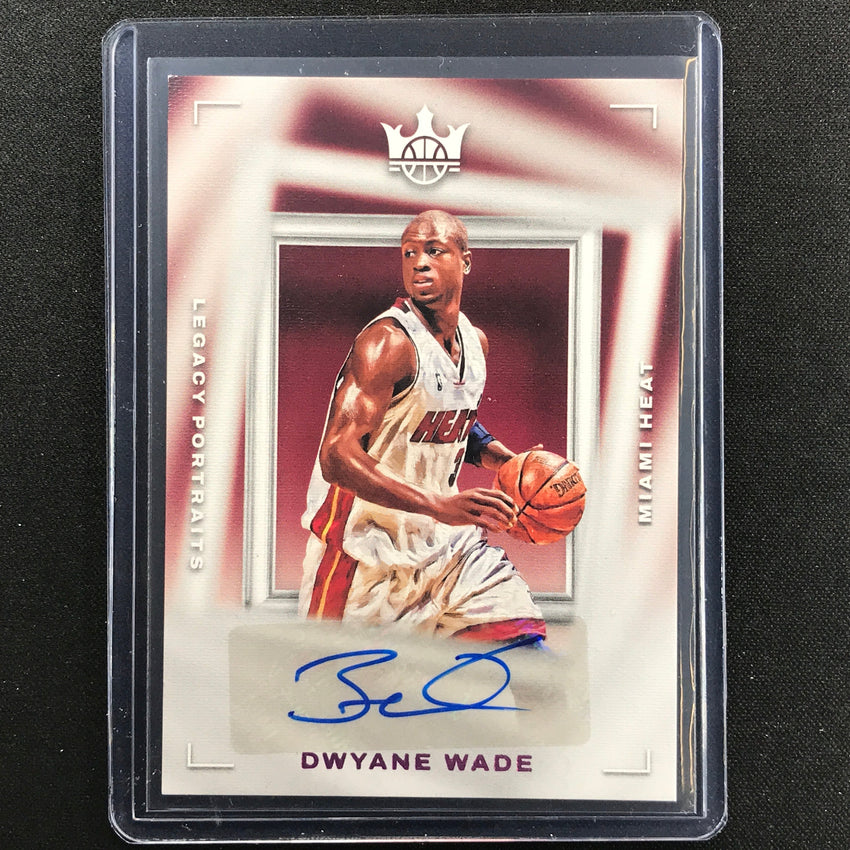 2022-23 Court Kings Dwyane Wade Legacy Portraits Auto Pink 4/8