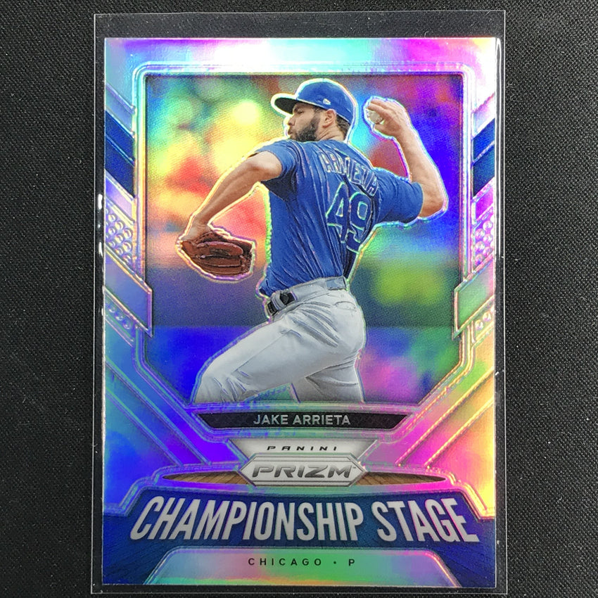 2021 Prizm Jake Arrieta Championship Stage Silver No 10