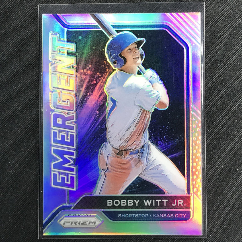 2021 Prizm Bobby Witt Jr. Emergent Silver No 6