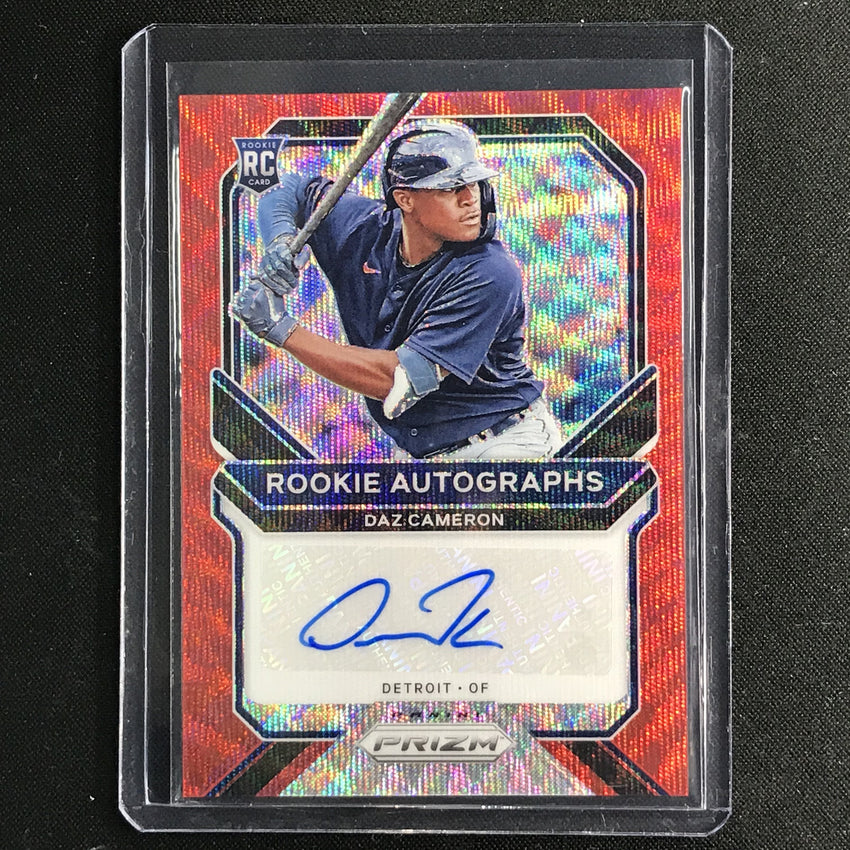 2021 Prizm DAZ CAMERON Rookie Autographs Red Wave 59/75
