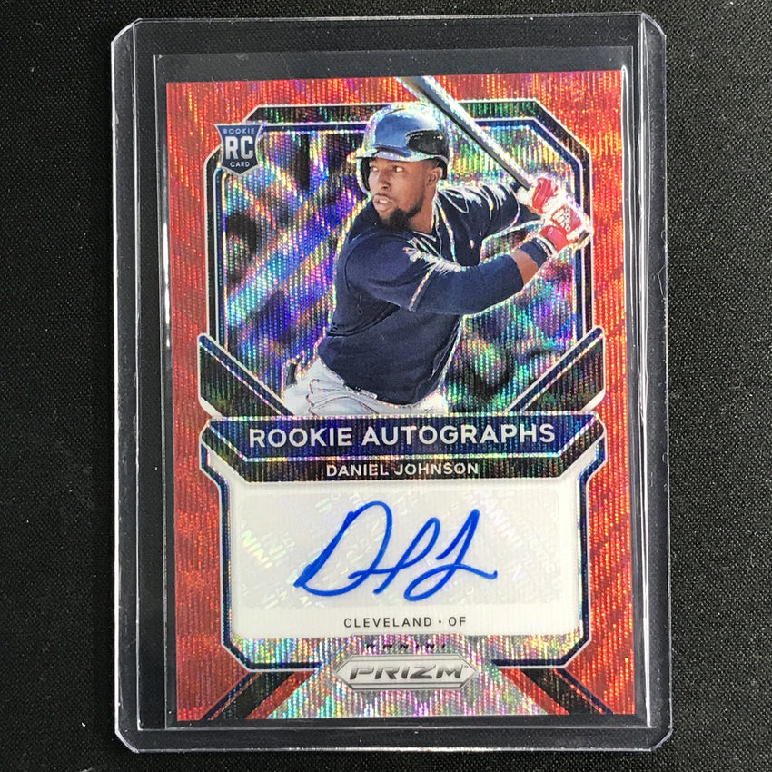 2021 Prizm DANIEL JOHNSON Rookie Autographs Red Wave 74/75