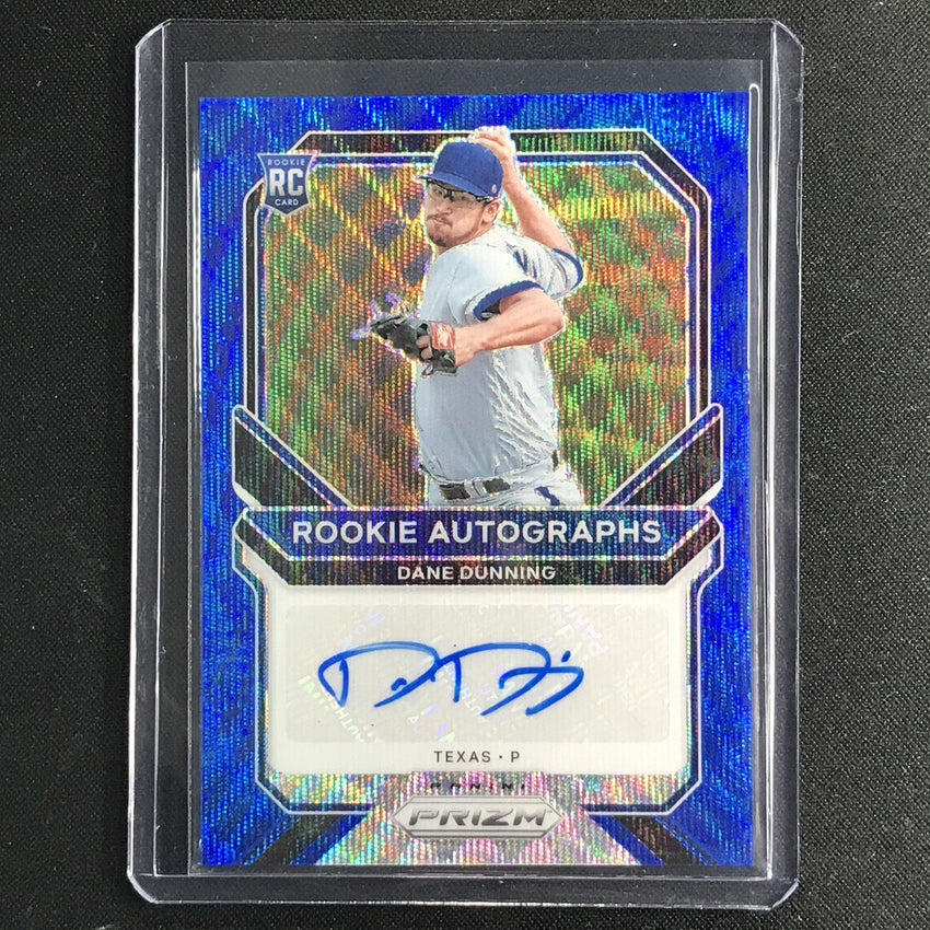 2021 Prizm DANE DUNNING Rookie Autographs Blue Wave 18/50