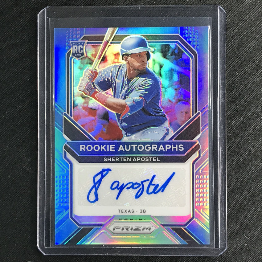2021 Prizm SHERTEN APOSTEL Rookie Autographs Navy Blue-Carolina Blue 7/25