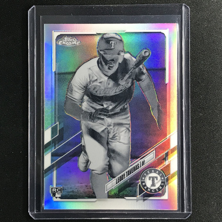 2021 Topps Chrome Leody Taveras Rookie Negative Sp No 146