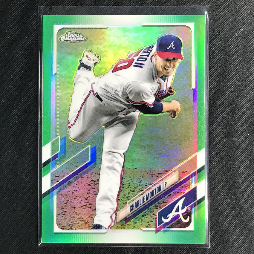 2021 Topps Chrome Charlie Morton Green 28/99