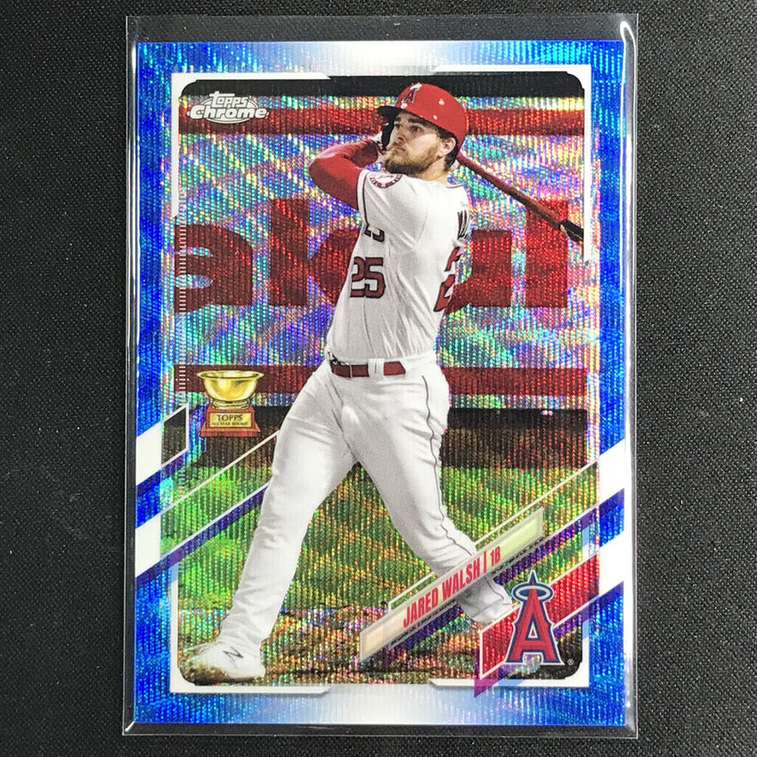 2021 Topps Chrome Jared Walsh Blue Wave 49/75