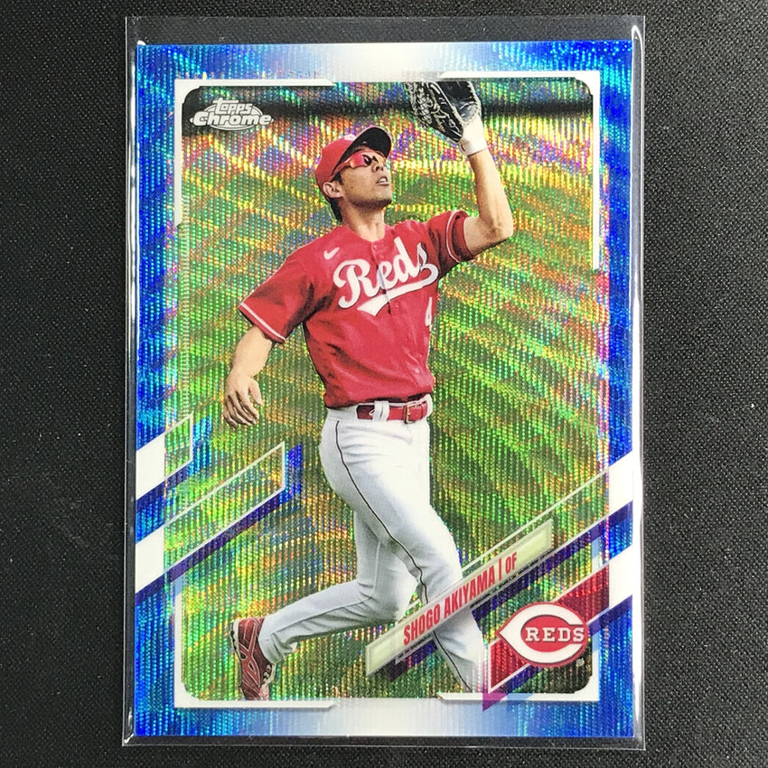 2021 Topps Chrome Shogo Akiyama Blue Wave 54/75