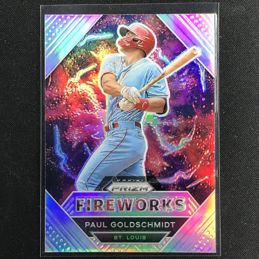 2021 Prizm Paul Goldschmidt Fireworks Silver No 8