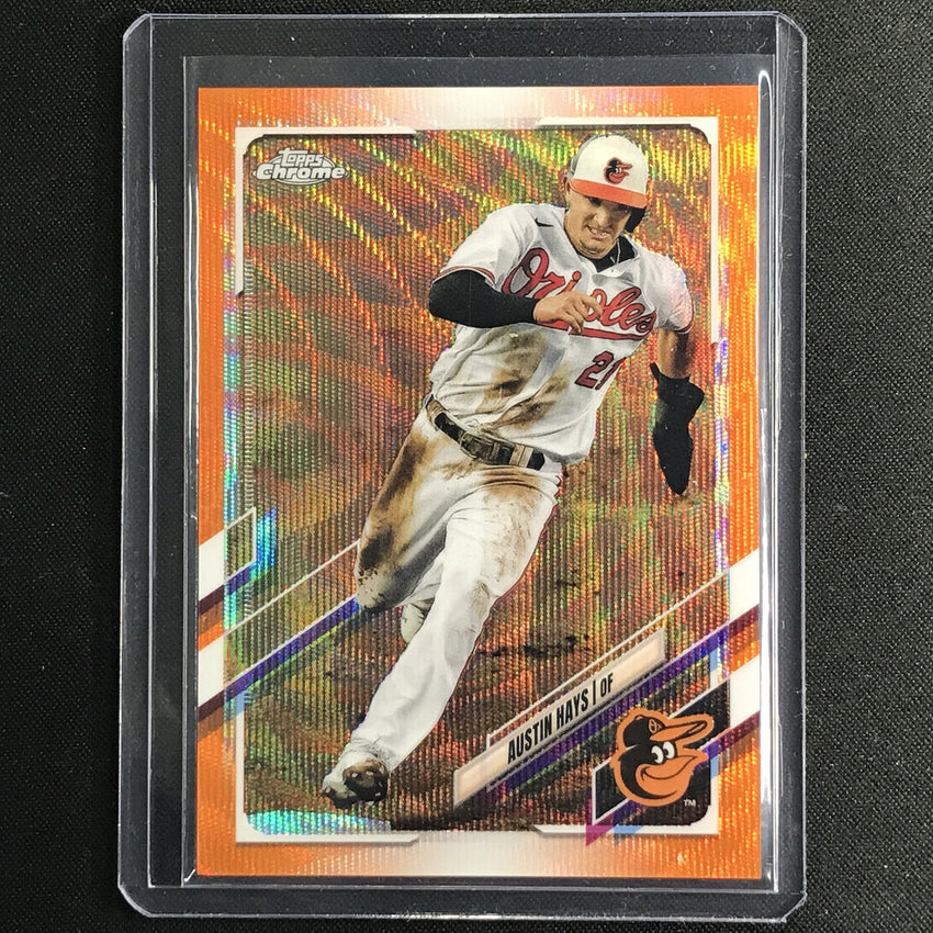 2021 Topps Chrome Austin Hays Orange Wave 17/25