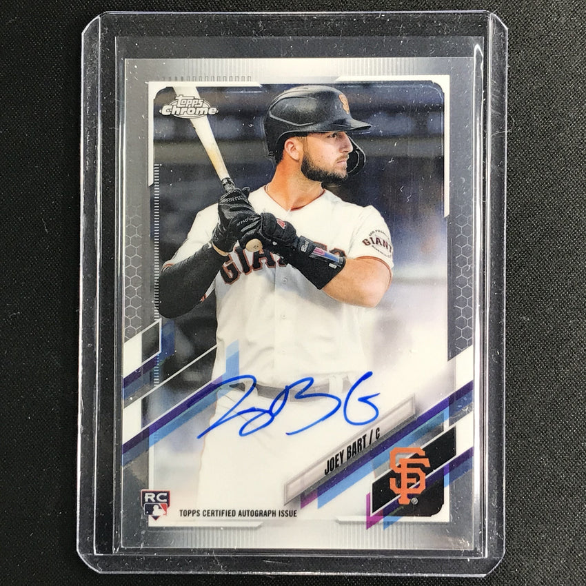 2021 Topps Chrome Joey Bart Rookie Autographs Base No Jb