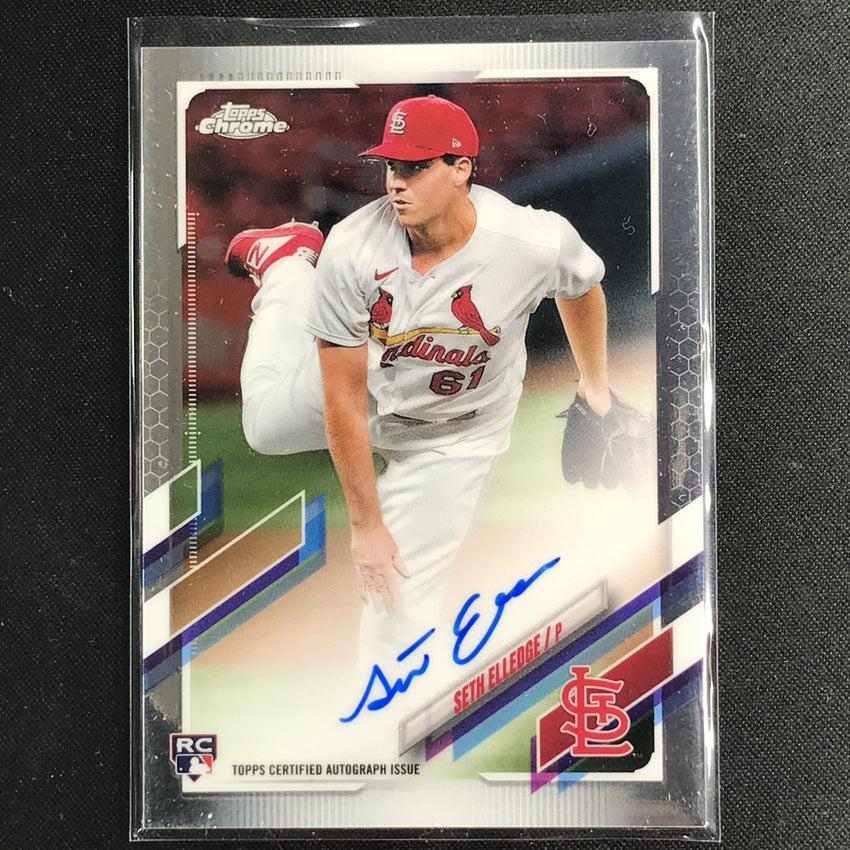 2021 Topps Chrome Seth Elledge Rookie Autographs Base No Sel A