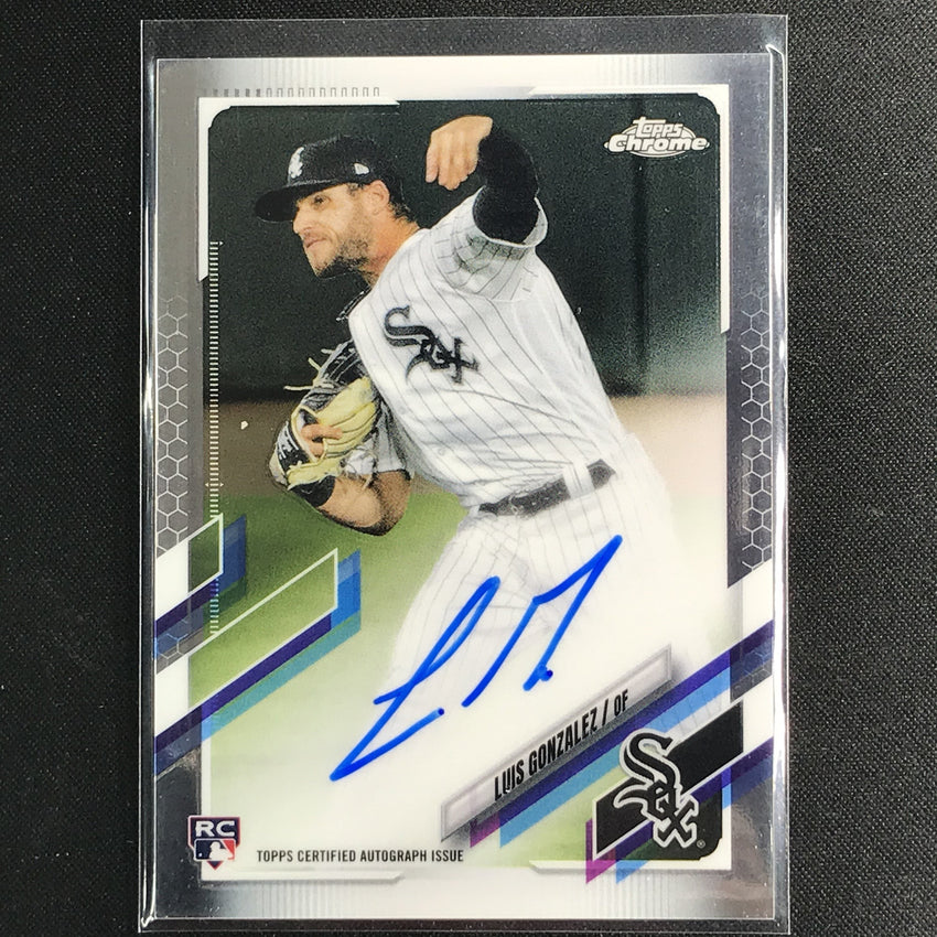2021 Topps Chrome Luis Gonzalez Rookie Autographs Base No Lgo A