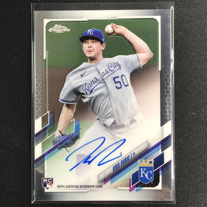2021 Topps Chrome Kris Bubic Rookie Autographs Base No Kb