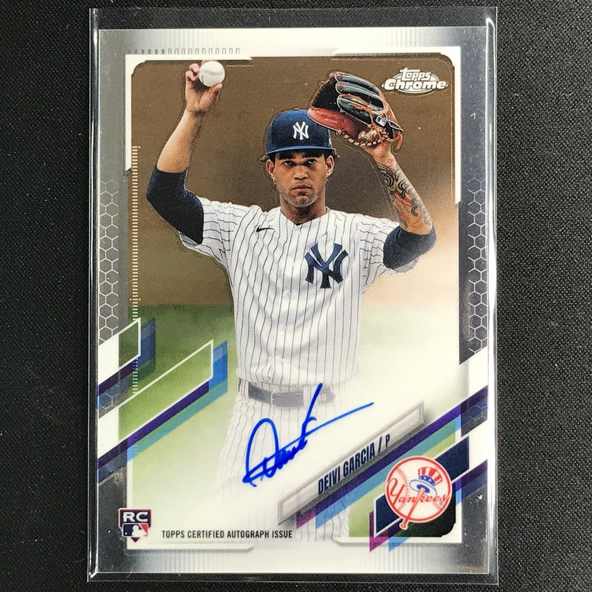 2021 Topps Chrome Deivi Garcia Rookie Autographs Base No Dg