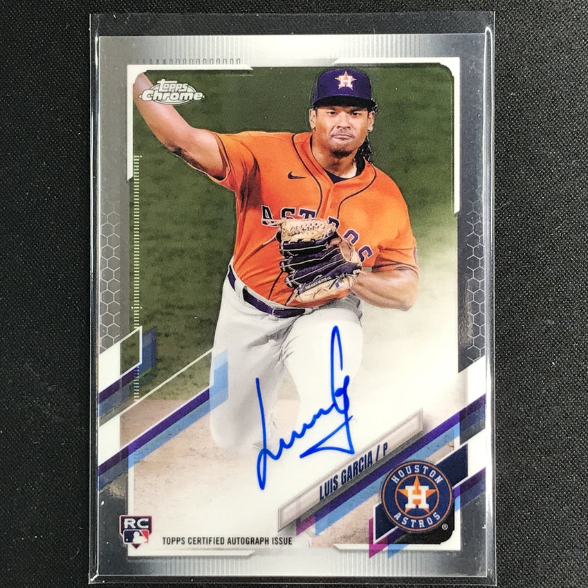 2021 Topps Chrome Luis Garcia Rookie Autographs Base No Lga