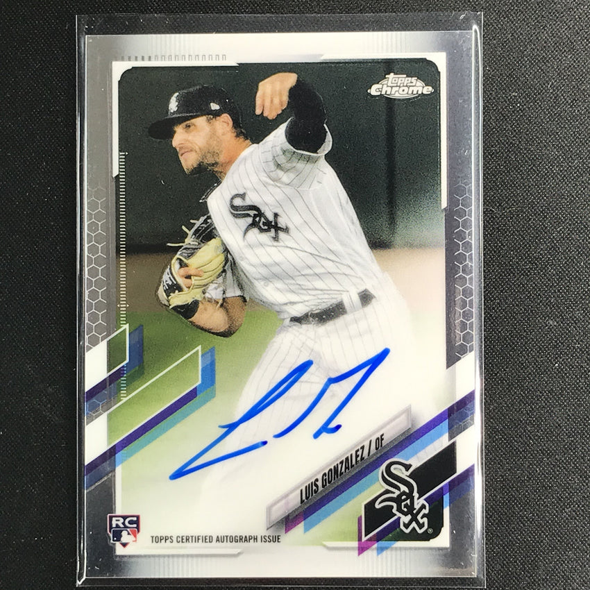 2021 Topps Chrome Luis Gonzalez Rookie Autographs Base No Lgo B