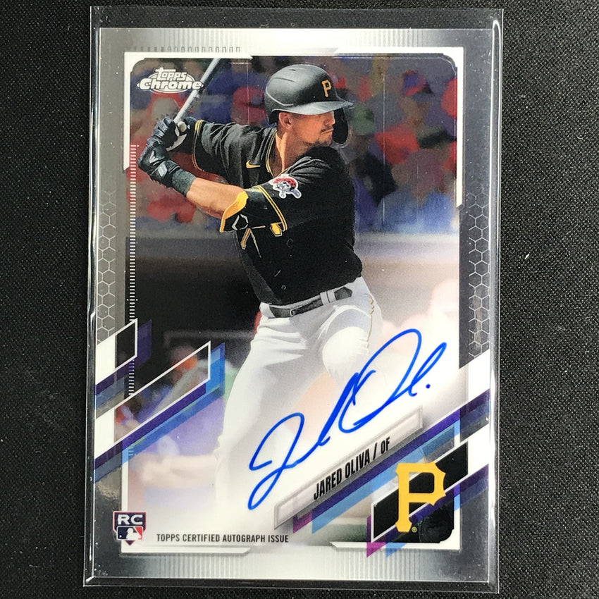 2021 Topps Chrome Jared Oliva Rookie Autographs Base No Jol